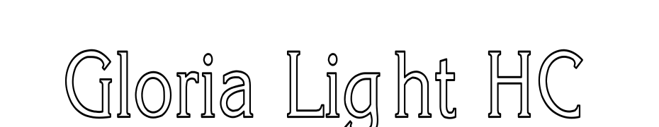 Gloria Light HC Font Download Free