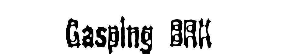 Gasping BRK Font Download Free