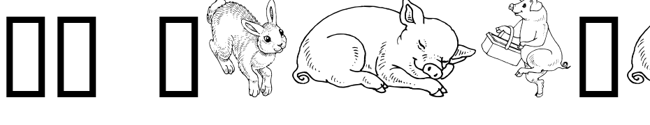 GE Whimsical Animals IV Font Download Free