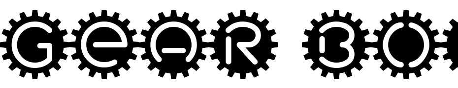 Gear Box Scarica Caratteri Gratis