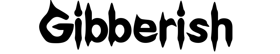 Gibberish Font Download Free