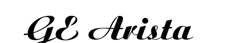 GE Arista Font Download Free