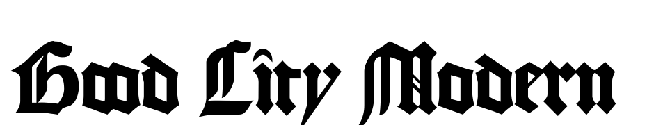 Good City Modern Font Download Free