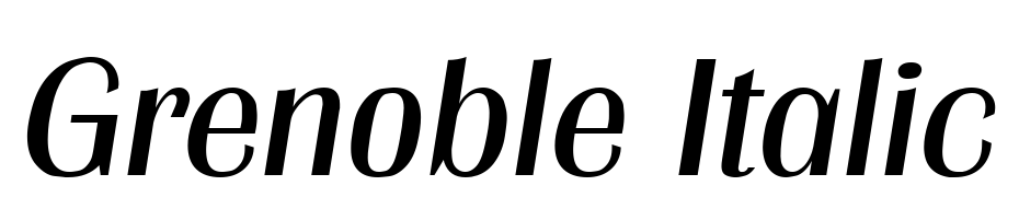 Grenoble Italic Font Download Free