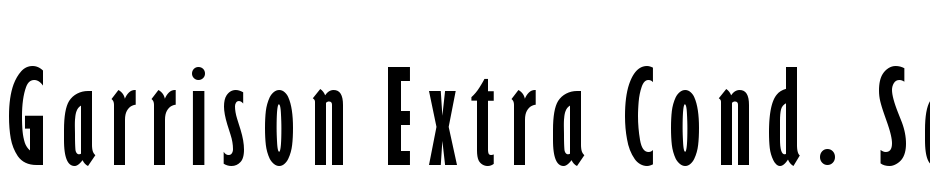 Garrison Extra Cond. Sans Font Download Free