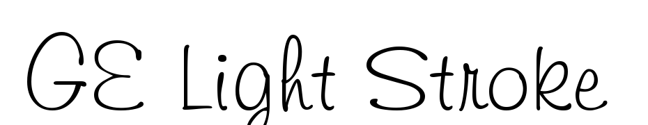 GE Light Stroke Font Download Free