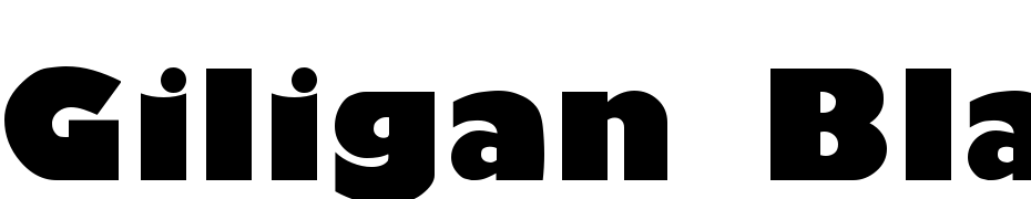Giligan Black Font Download Free