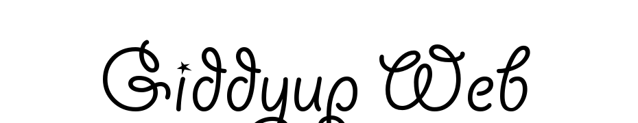 Giddyup Web Font Download Free