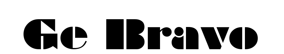 GE Bravo Font Download Free