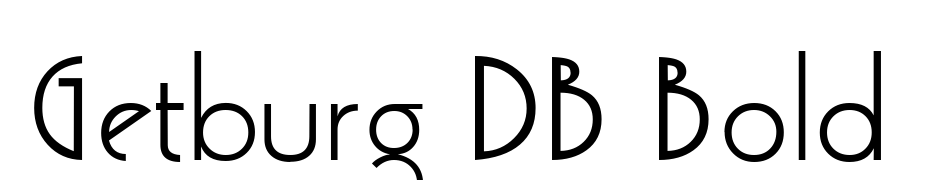 Getburg DB Bold Font Download Free