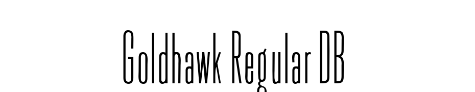 Goldhawk Regular DB Font Download Free