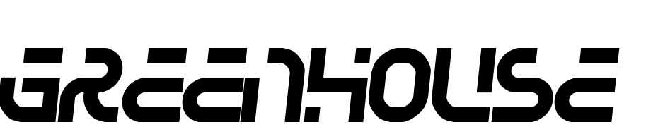 Greenhouse Gas Font Download Free