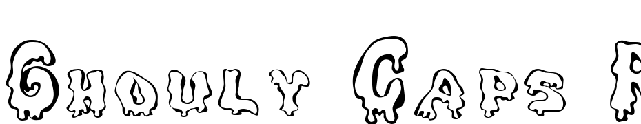 Ghouly Caps Regular Font Download Free