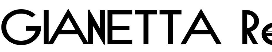GIANETTA Regular Font Download Free
