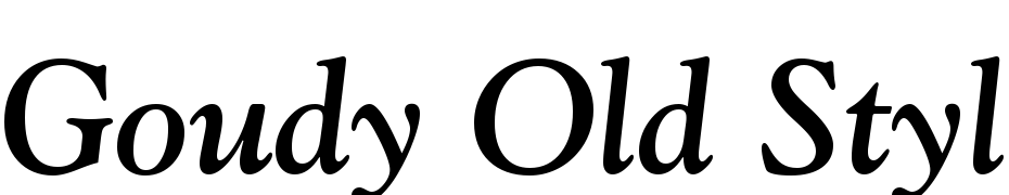Goudy Old Style Bold Italic BT Font Download Free