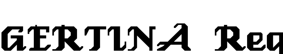 GERTINA Regular Schrift Herunterladen Kostenlos