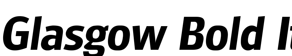 Glasgow Bold Italic Font Download Free