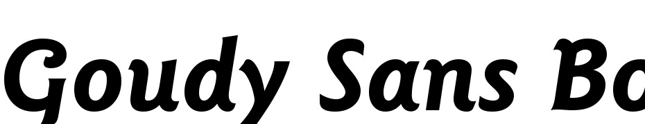 Goudy Sans Bold Italic BT Font Download Free
