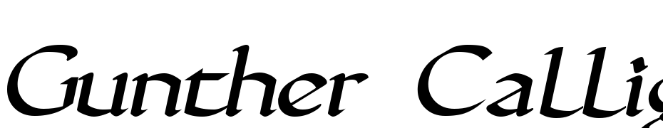 Gunther Calligraphic Italic Font Download Free