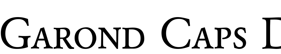 Garond Caps DB Normal Font Download Free