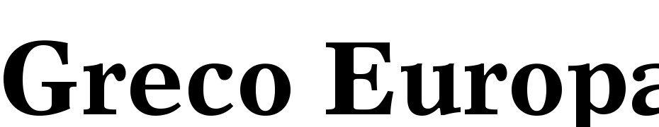 Greco Europa SSi Bold Font Download Free