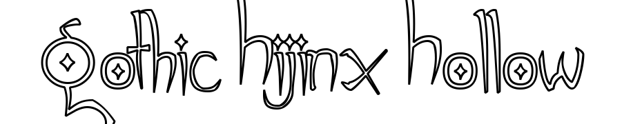 Gothic Hijinx Hollow Font Download Free