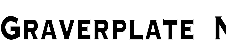 Graverplate Narrow Xbold Regular Font Download Free