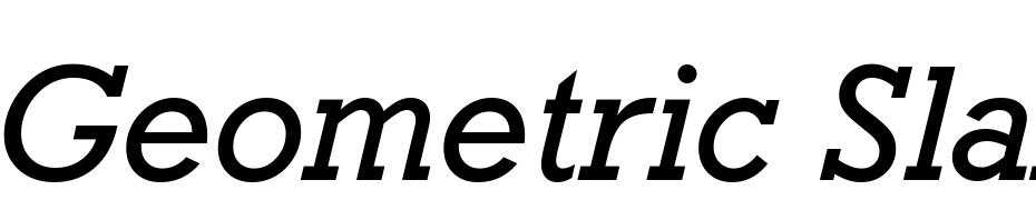 Geometric Slabserif 712 Medium Italic BT Font Download Free