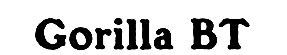 Gorilla BT Font Download Free