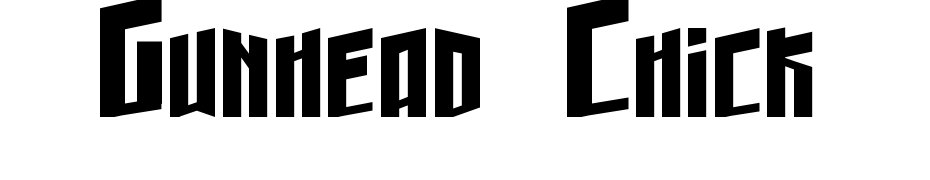 Gunhead Chick Fuente Descargar Gratis
