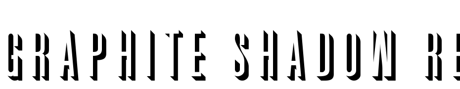 Graphite Shadow Regular DB Font Download Free
