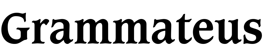 Grammateus SSi Bold Font Download Free