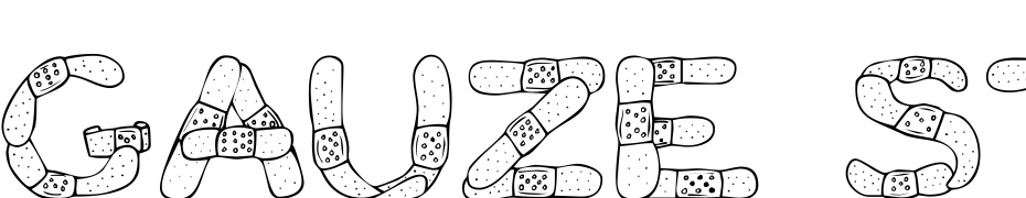 Gauze Strips Font Download Free