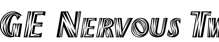 GE Nervous Twitch Font Download Free