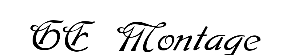 GE Montage Font Download Free