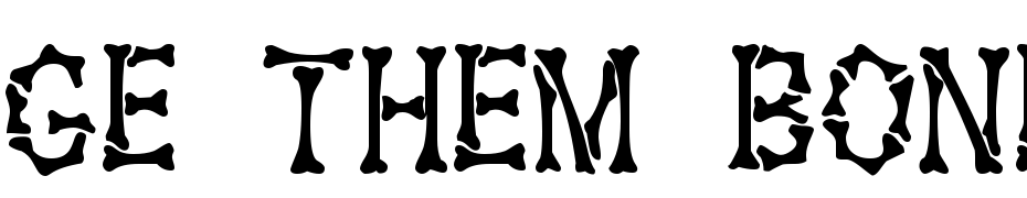 GE Them Bones Font Download Free