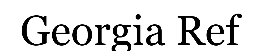 Georgia Ref Font Download Free
