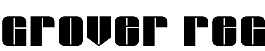 Grover Regular Font Download Free