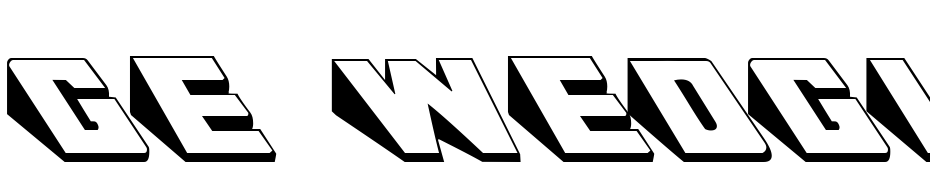 GE Wedgie cкачати шрифт безкоштовно