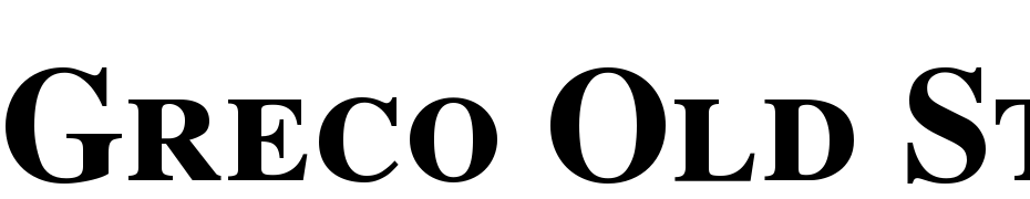 Greco Old Style SSi Bold Small Caps Font Download Free