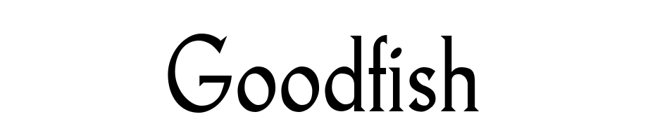 Goodfish Yazı tipi ücretsiz indir