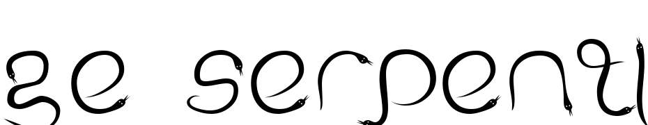 GE Serpentine Font Download Free