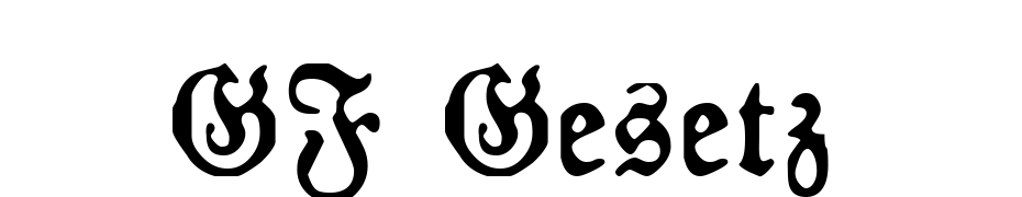 GF Gesetz Font Download Free