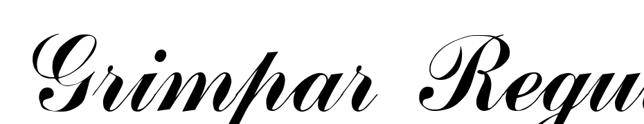 Grimpar Regular Font Download Free