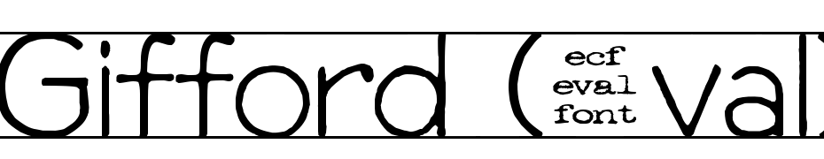 Gifford (eval) Font Download Free