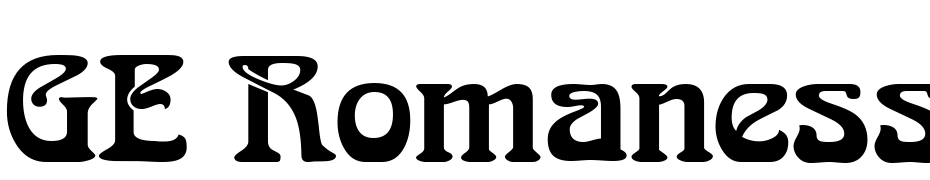GE Romanesse Font Download Free