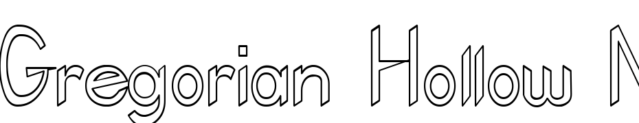 Gregorian Hollow Normal Font Download Free
