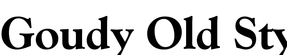 Goudy Old Style Extra Bold BT Font Download Free