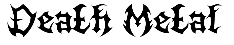 Death Metal Font Download Free