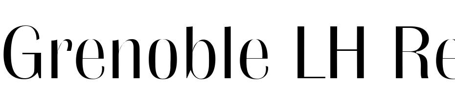 Grenoble LH Regular Font Download Free